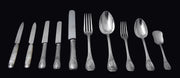 Odiot - 261pc. Antique French 950 Sterling Silver Flatware Set, Louis XVI Model, Service for 24, 15 Svg. Pcs. !