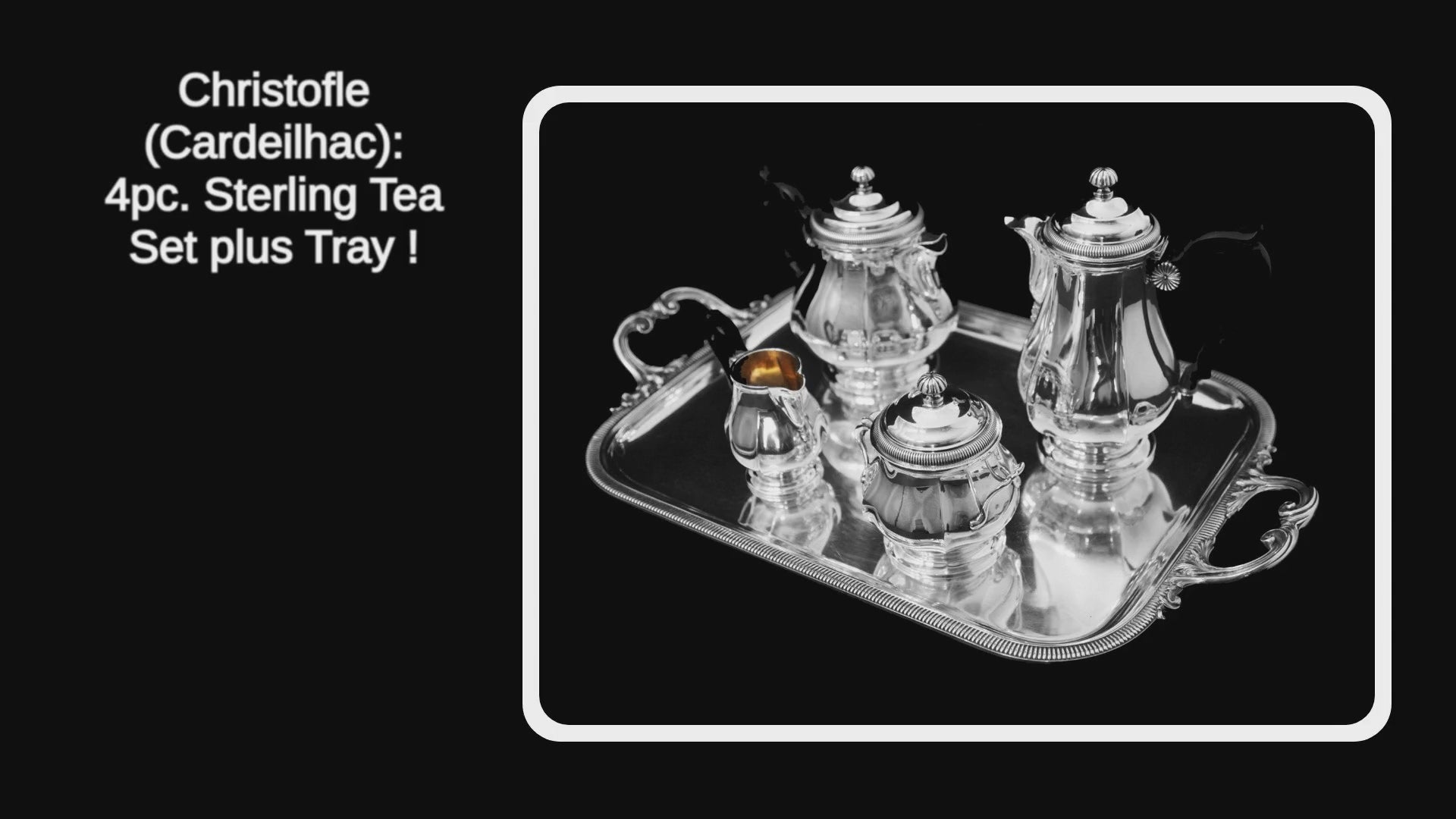 Christofle (Cardeilhac) - 4pc. Antique French 950 Sterling
