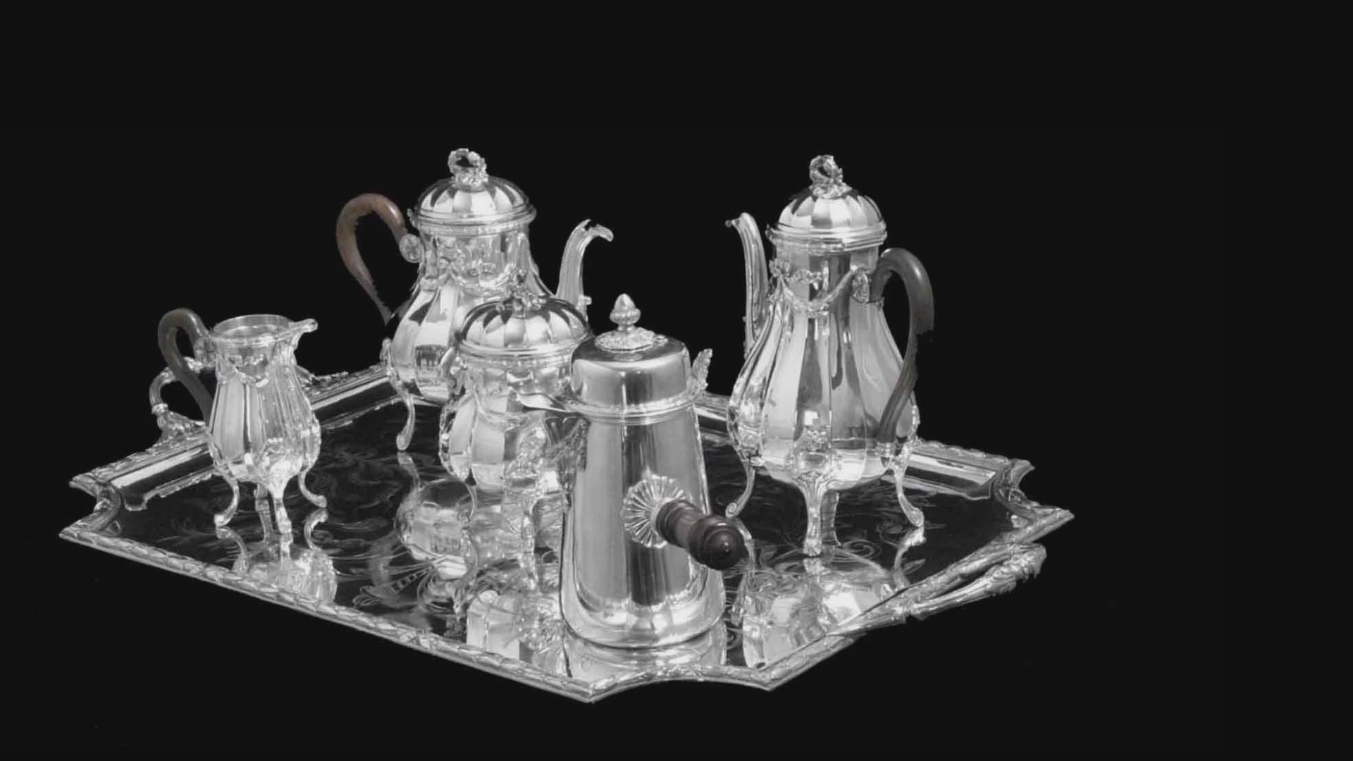 Christofle - 6pc. Louis XVI 950 Sterling Silver Tea/Coffee