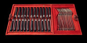 Boin-Taburet:  282pc. Antique French Sterling Silver Flatware Set, 18 Serving Pieces + Chest.