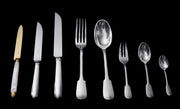 Christofle (Cardeilhac) - 97pc. Antique French Sterling Silver Flatware Set, No Mongrams, Excellent Condition !