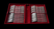 Odiot - 184pc. Chareaubriant 19th Century Antique French Sterling Silver Flatware Set + Chest !