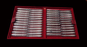 Odiot - 184pc. Chareaubriant 19th Century Antique French Sterling Silver Flatware Set + Chest !