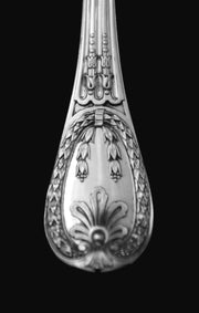 Odiot - 261pc. Antique French 950 Sterling Silver Flatware Set, Louis XVI Model, Service for 24, 15 Svg. Pcs. !