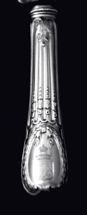 Odiot - 261pc. Antique French 950 Sterling Silver Flatware Set, Louis XVI Model, Service for 24, 15 Svg. Pcs. !