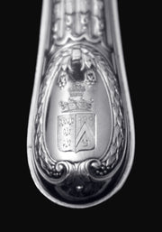 Odiot - 261pc. Antique French 950 Sterling Silver Flatware Set, Louis XVI Model, Service for 24, 15 Svg. Pcs. !