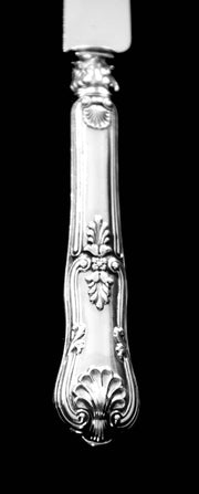Berthier - 24 Original French Art Nouveau 950 Sterling Silver Dessert Knives