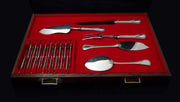 Puiforcat (Hermes) - 306 pcs. Antique French Sterling Silver Flatware Set, 18 Serving Pieces + Storage Chest & No Monograms!