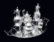 Puiforcat (Hermes) - Stunning 6pc. Antique French Sterling Silver Tea Set, Empire Style, No Monograms !