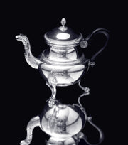 Puiforcat (Hermes) - Stunning 6pc. Antique French Sterling Silver Tea Set, Empire Style, No Monograms !