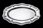 Christofle - A Stunning 2-piece Antique French 950 Sterling Silver Louis XVI Serving Platter Set - MINT !