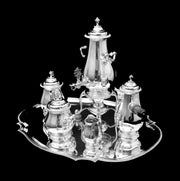 Boin-Taburet:  6pc. Antique French 950 Sterling Silver Tea Set - Like New!