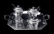 Christofle - 5pc. Original French Art Deco Sterling Silver Tea Set, 1920s - MINT !