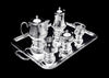 Christofle - 6pc. Original French Art Deco Silver Plate Tea Set with Serving Tray - Museum Quality!