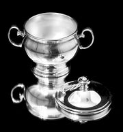 Christofle - 6pc. Original French Art Deco Silver Plate Tea Set with Serving Tray - Museum Quality!