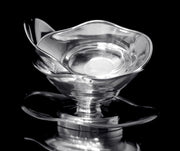 Odiot - 4pc. 19th Century 950 Sterling Silver Louis XVI Gravy Boat, Noble Crest - Museum Quality.