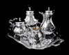 Odiot Henin - 5pc. Antique French 950 Sterling Silver Louis XVI Tea Set with Serving Tray - Museum Quality!
