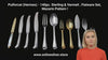 Puiforcat (Hermes) - 140pc. Antique French Sterling Silver & Vermeil Flatware Set, Mazarin Pattern.