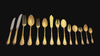 Societe Parisienne d'Orfevrerie (Odiot) - 184pc. French Gold Plated Sterling Silver (Vermeil) Flatware Set + Cabinet