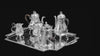 Christofle - 6pc. Louis XVI 950 Sterling Silver Tea/Coffee Serving Set