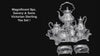 SAVORY And Sons - 9pc. 19th Century Victorian (British) Sterling Silver Tea Set + Storage Wraps.