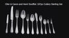 Caron - 197pc. Antique French 950 Sterling Silver & Vermeil Flatware Set, Marly Pattern !