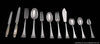 Savary - 146pc. Original French Art Deco 950 Sterling Silver Flatware Set, 17 Seg. Pcs., Storage Chest, Rare Mother of Pearl Knives.