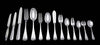 Tetard - 185pc Original French Art Deco Sterling Silver Flatware Set + 5 Drawer Storage Cabinet & 17 Serving Pieces.