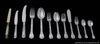 Tetard - 159pc. Antique French 950 Sterling Silver Flatware Set, Versailles Model + Storage Cabinet, Museum Quality.