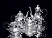 Jezler - 6pc. Antique 19th Century Silver Tea Set, LIke New Condition.