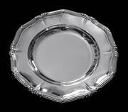 Odiot - Two Round 950 Sterling Silver Louis XVI Serving Platters, 1880s, Museum Quality.