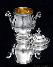 Canaux - 4pc 950 Sterling Silver Tea Set Louis XVI Tea Set
