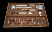 Eschwege - 273pc. Antique French 950 Sterling Silver Flatware Set, Rare Mother of Pearl Knives.