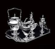 Herrmann - 6pc. Austrian 19th Century Silver Tea Set, 1860s, Museum Quality.