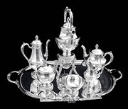 Keller - 8pc. Louis XVI 19th Century 950 Sterling Silver Tea Set, Museum Quality