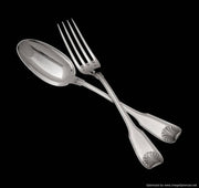 Tetard - 85pc Antique French 950 Sterling Silver Flatware Set + Storage Trays & No Monograms