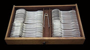 Brille - 204pc Antique French Original Art Deco 950 Sterling Silver Flatware Set
