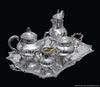 Boulenger - 6pc. Antique French 950 Sterling Silver Tea Set