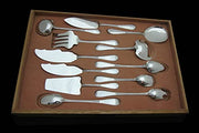 Eschwege - 273pc. Antique French 950 Sterling Silver Flatware Set, Rare Mother of Pearl Knives.