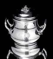 Puiforcat (Hermes) Tetard - 5pc. Louis XVI Sterling Silver Tea Set, Museum Quality, 19th Century.