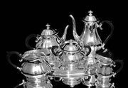 Jezler - 6pc. Antique 19th Century Silver Tea Set, LIke New Condition.