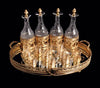 Odiot - 17pc Napoleon III Gold Plated Sterling Silver (Vermeil) Decanter Serving Set. MAGNIFICENT !