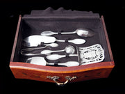 Lapparra - 327pc. Louis XVI Antique French 950 Sterling Silver Flatware Set, Storage Cabinet + 28 Serving Pieces !!