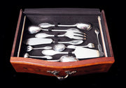 Lapparra - 327pc. Louis XVI Antique French 950 Sterling Silver Flatware Set, Storage Cabinet + 28 Serving Pieces !!