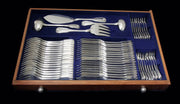 Savary - 277pc. Antique French Sterling Silver Flatware Set, 26 Serving Pieces, 1890s