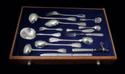 Savary - 277pc. Antique French Sterling Silver Flatware Set, 26 Serving Pieces, 1890s