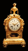 Goret - Original Antique French Louis XVI Ormolu (Gold Plated Bronze) 18th Century Mantel Clock. 1770s