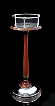 Christofle - Rare Mahogany & Silver Plate Champagne Bucket Stand - Museum Quality !