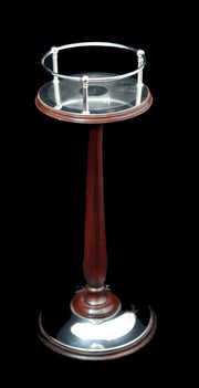 Christofle - Rare Mahogany & Silver Plate Champagne Bucket Stand - Museum Quality !