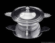 Christofle - 2pc. Covered Art Deco Silver Plate Vegetable Server + Serving Dish - Like New !